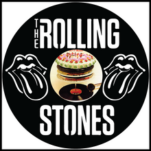 Load image into Gallery viewer, Rolling Stones Double Tongue vinyl art