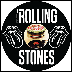 Rolling Stones Double Tongue vinyl art