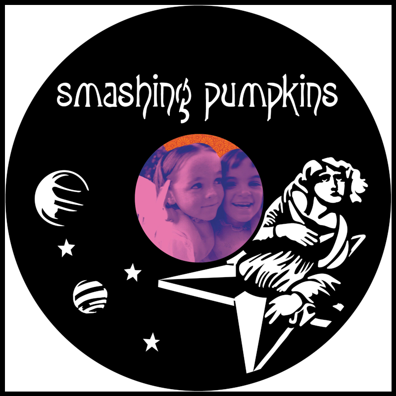 Smashing Pumpkins – Carved Vinyl Record Art Decor – Astro Vinyl Art