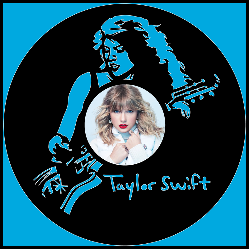 Taylor Swift Guitar – Carved Vinyl Record Art Decor – Astro Vinyl Art