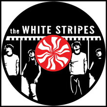 Load image into Gallery viewer, The White Stripes vinyl art