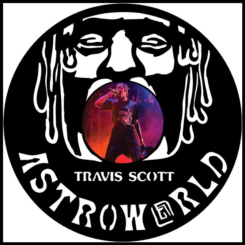Travis Scott vinyl art