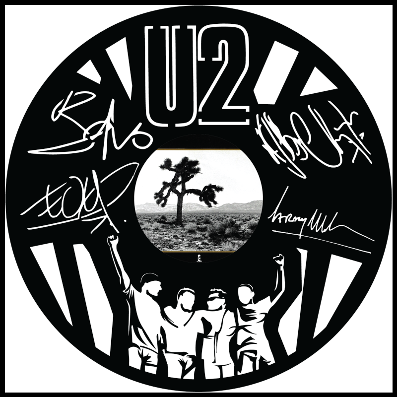 U2 vinyl art