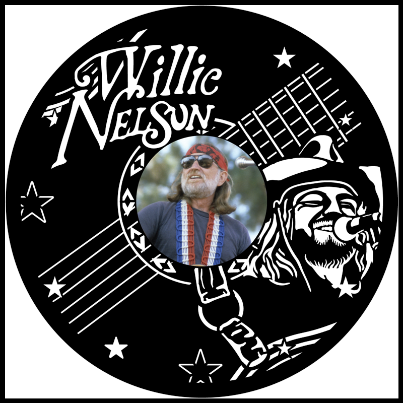 Willie Nelson vinyl art